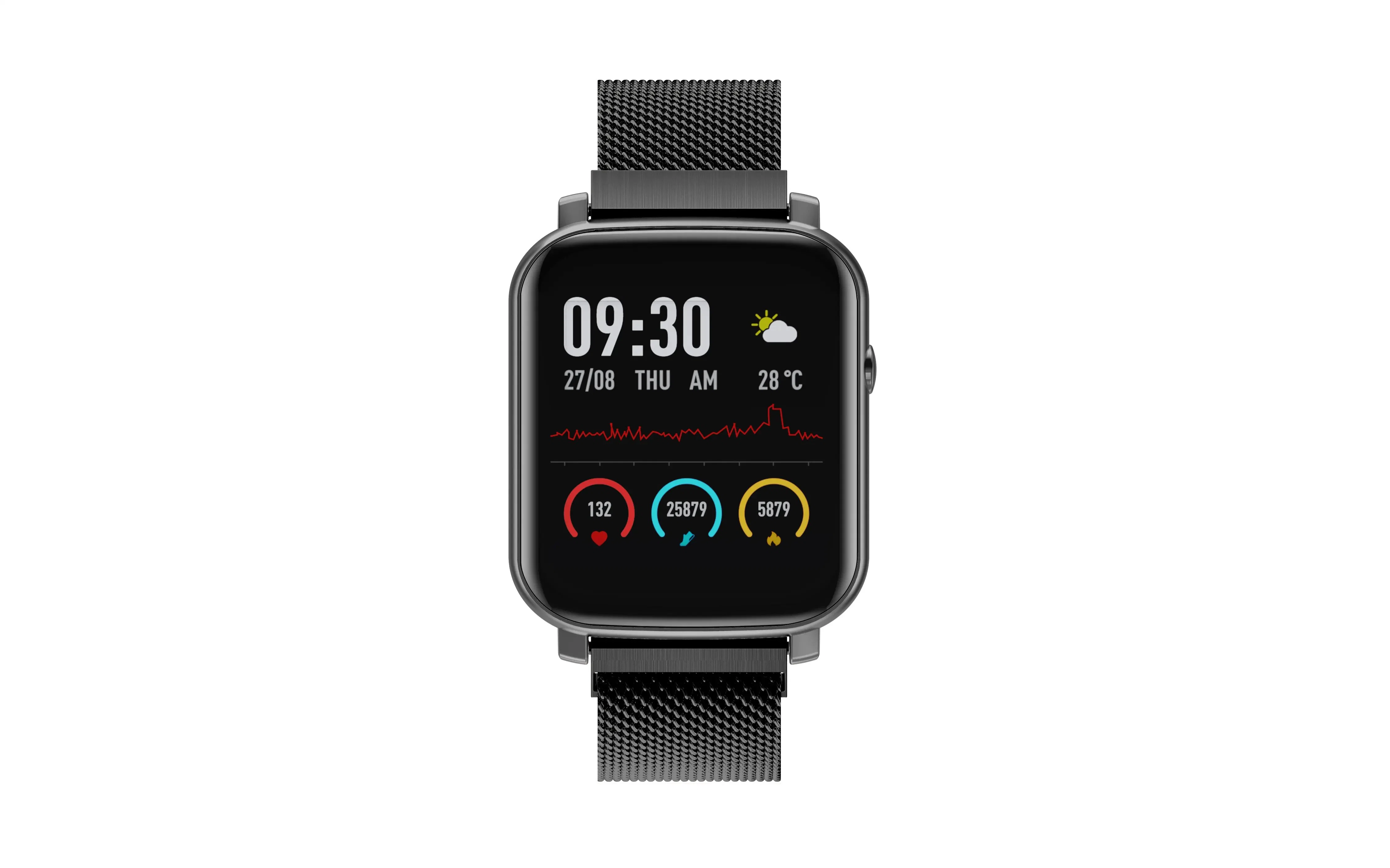 Reloj inteligente Mayorista/Proveedor 8 Relojes inteligentes de lujo estuche Pulseras finas Pulsera SmartWatch