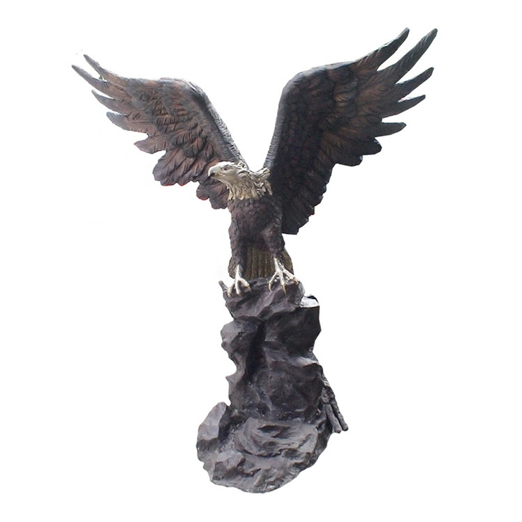 Park Decoration Outdoor Bronze Statue Large Brass Eagle Statue