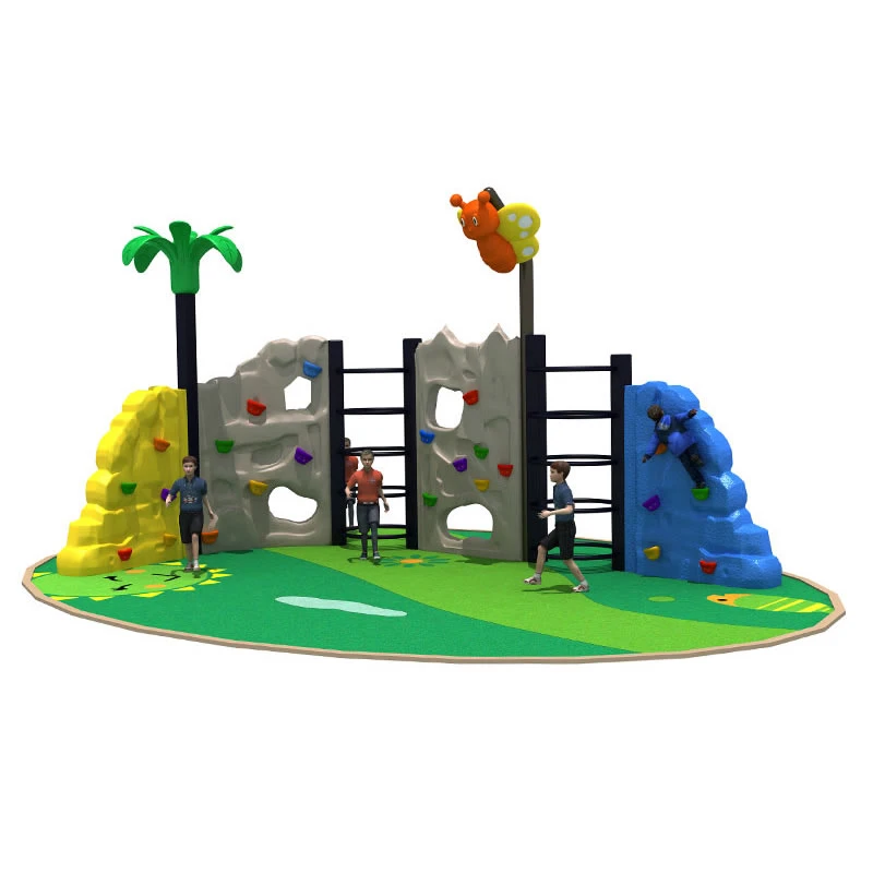 Personalizar fabuloso patio de los niños de la pared de escalada con Monkey Bar Fabricantes