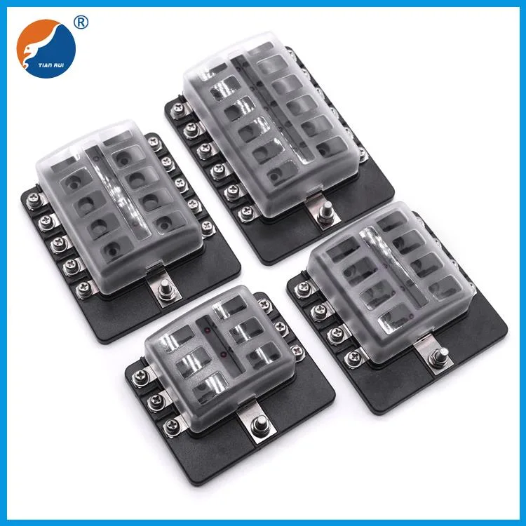 8 Ways Multiple LED Car Fuse Box with Screw Terminal