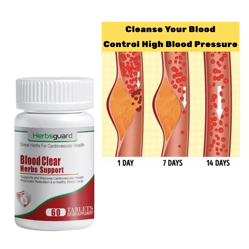 Chinês Wholesale remédio Herbal suplemento dietético para Detox do sangue cleanse Ateries Blood Sugar Balance hypertension Control Diabetes Cardiovascular Health