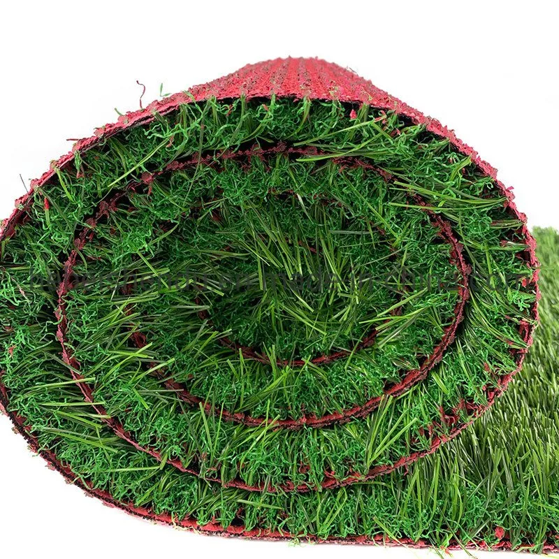 Red Backing Green Color Soft Carpet China Cheap Synthetic Turf Artificial Grass to Kuwait Market