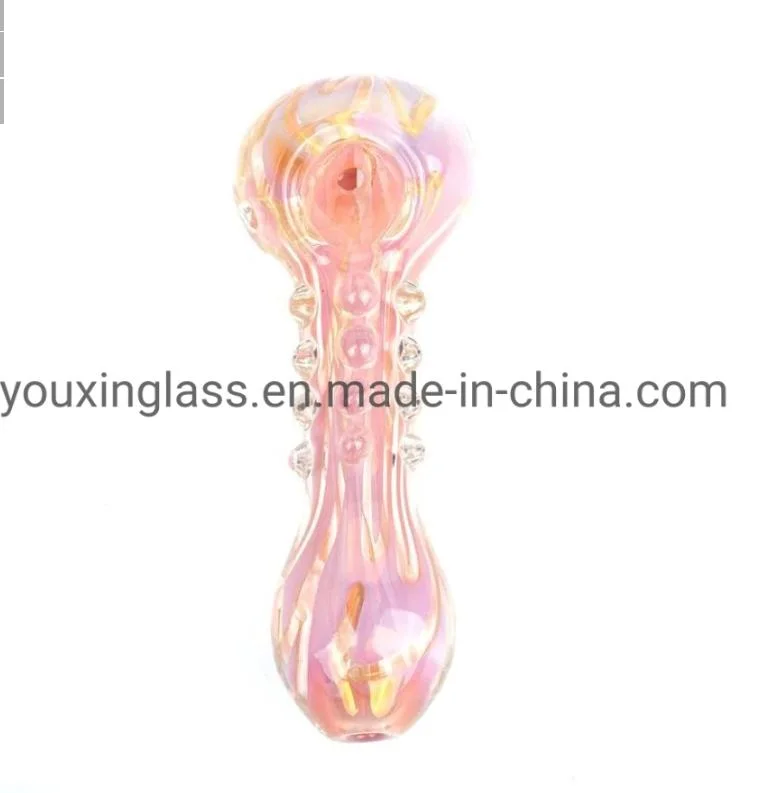 Hot Sale Series Heady Pattern Glass Hand Tobacco Pipe