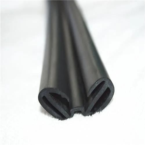 Weatherproof Auto Glass Run Channel Flocked Rubber Seal Strip