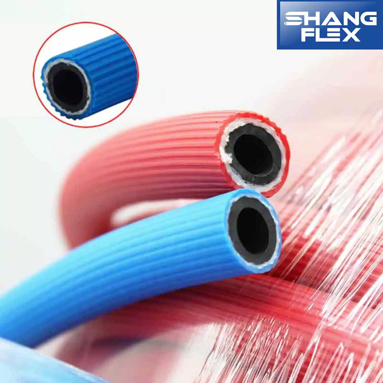 8mm Industrial PVC Rubber Oxygen & Acetylene Twin Welding Air Pneumatic Hose