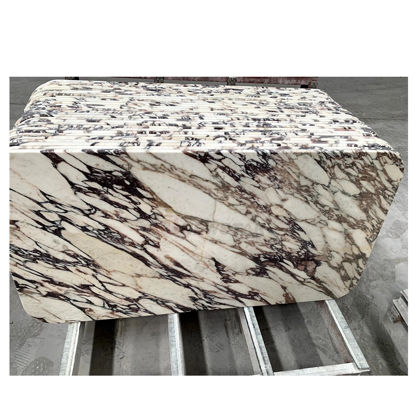 Hot Sale Popular Granite Stone Kitchen Countertop Purple Vein Calacatta Violar Marble Polished Beautiful Island Vanity Top