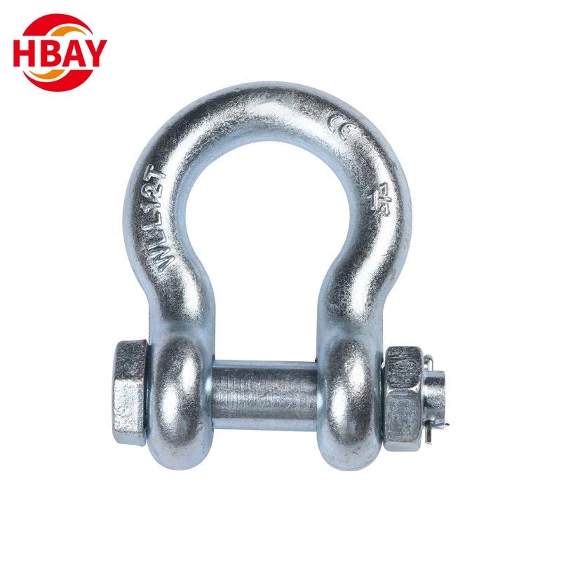 Hoch poliert G2130 Bolt Typ europäischen Bogen Shackle für Marine Industrial100 - 999 Stück