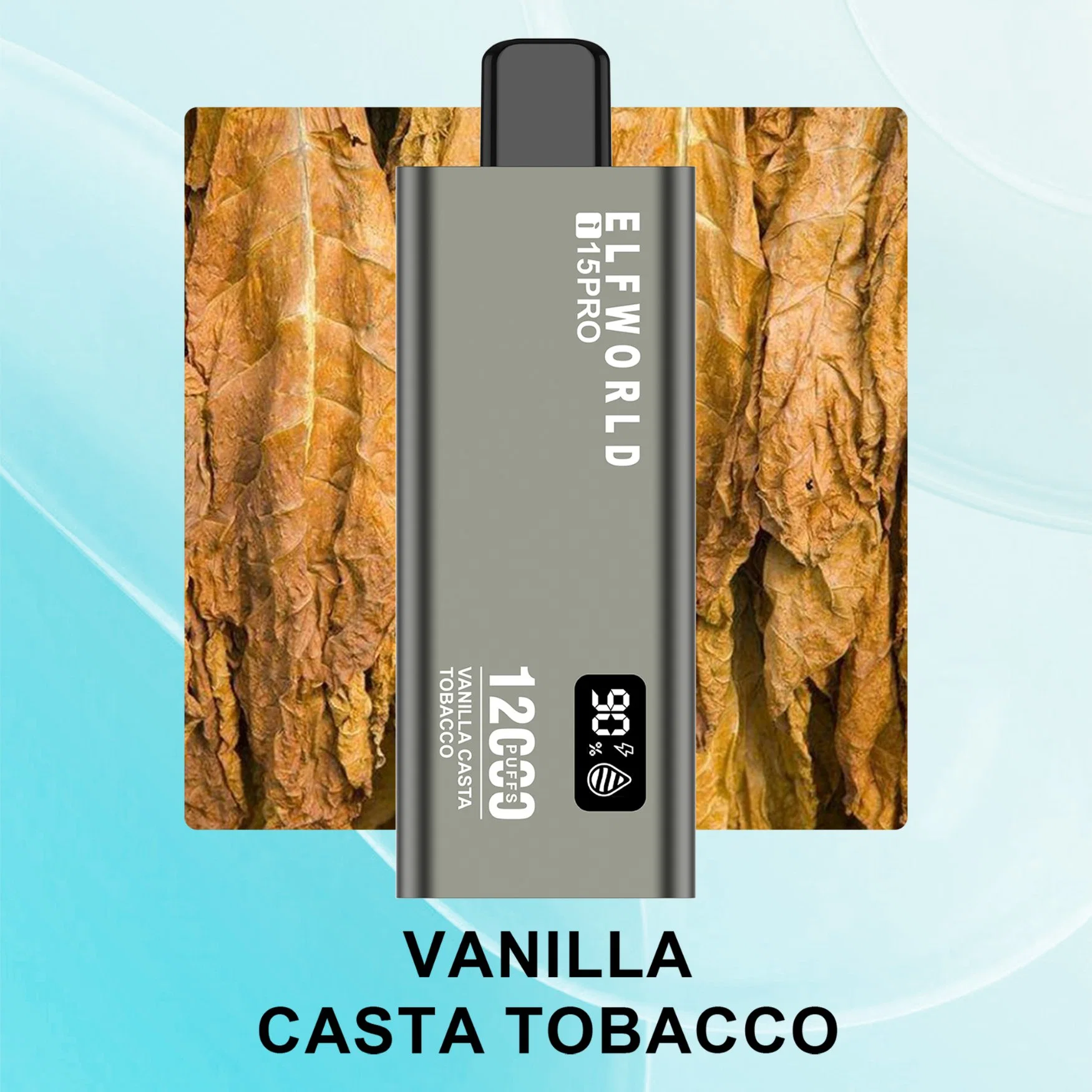 Pantalla LED que indica el nivel de batería y zumo del lápiz desechable 7000 Puffs Elfworld 12K Puffs Mesh Coil 5% 2% 0% 12000 15000 10000% SAL de nicotina VAPE 3 Puff