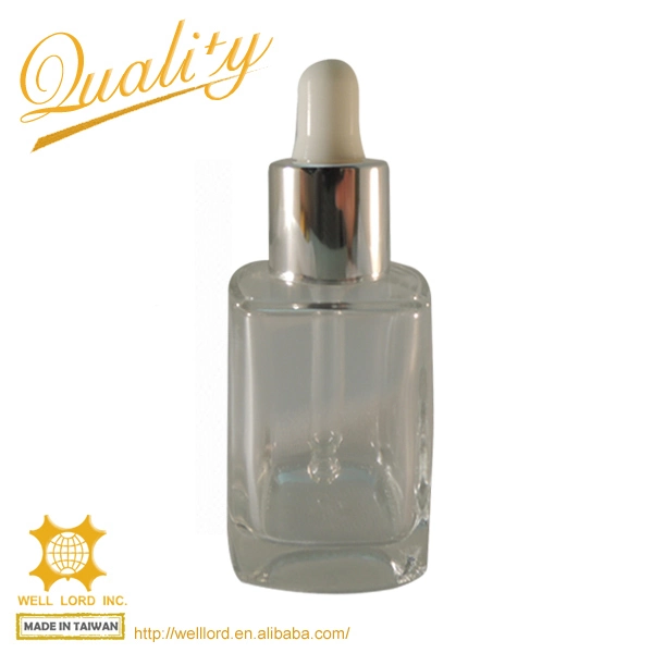 Glamorous Transparent Sparkling Dropper Bottle 30ml Gold Dropper Plumper Brighter Skin Effect Essence Cosmetic