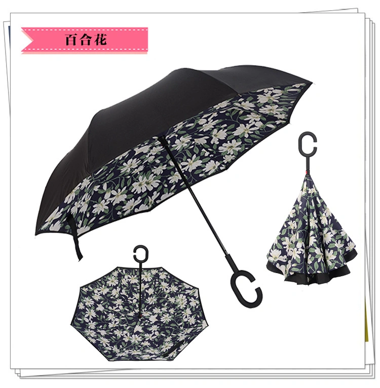 Hot Sale conception populaire parapluie droite inversée