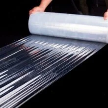 Hand und Maschine Fabrik Preis Palettenfolie PE Stretch Wrap Gegossener Stretchfilm Schrumpffolie