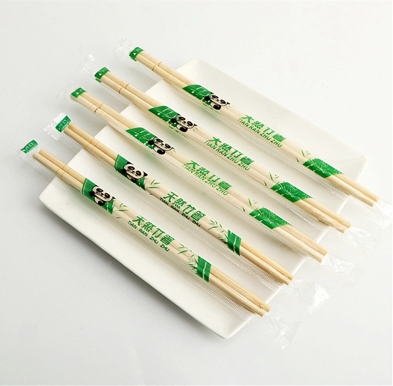 Eco Friendly Full Paper Wrapped Round Twins Chopsticks Tensoge Disposable Chopsticks Bamboo