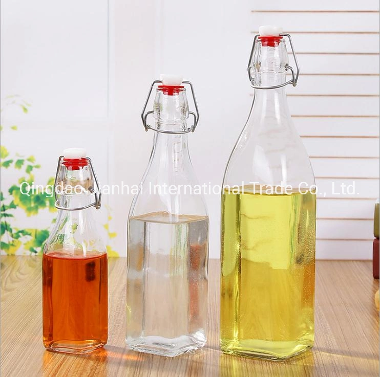 Promotional 250ml Enzyme Bottle Square/Cylinder 500ml Glass Bottle