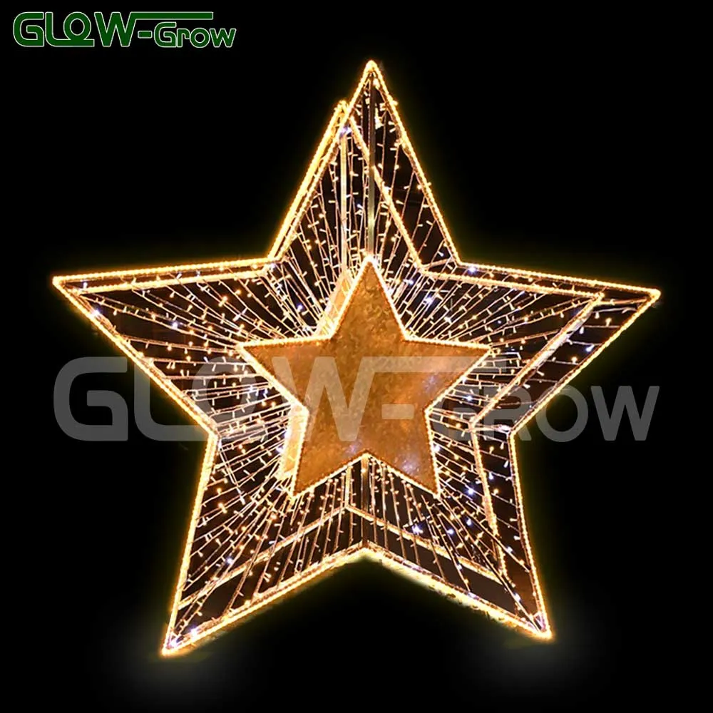 Waterproof Custom 3D Christmas Gift Box LED Rope String Motif Light for Street Holiday Xmas Festoon Garden Outdoor Decoration