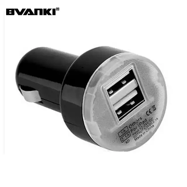 carregador de automóvel Wholosale USB duplas com indicador LED 5V 2.1A Carregadores de automóvel com Frice de fábrica