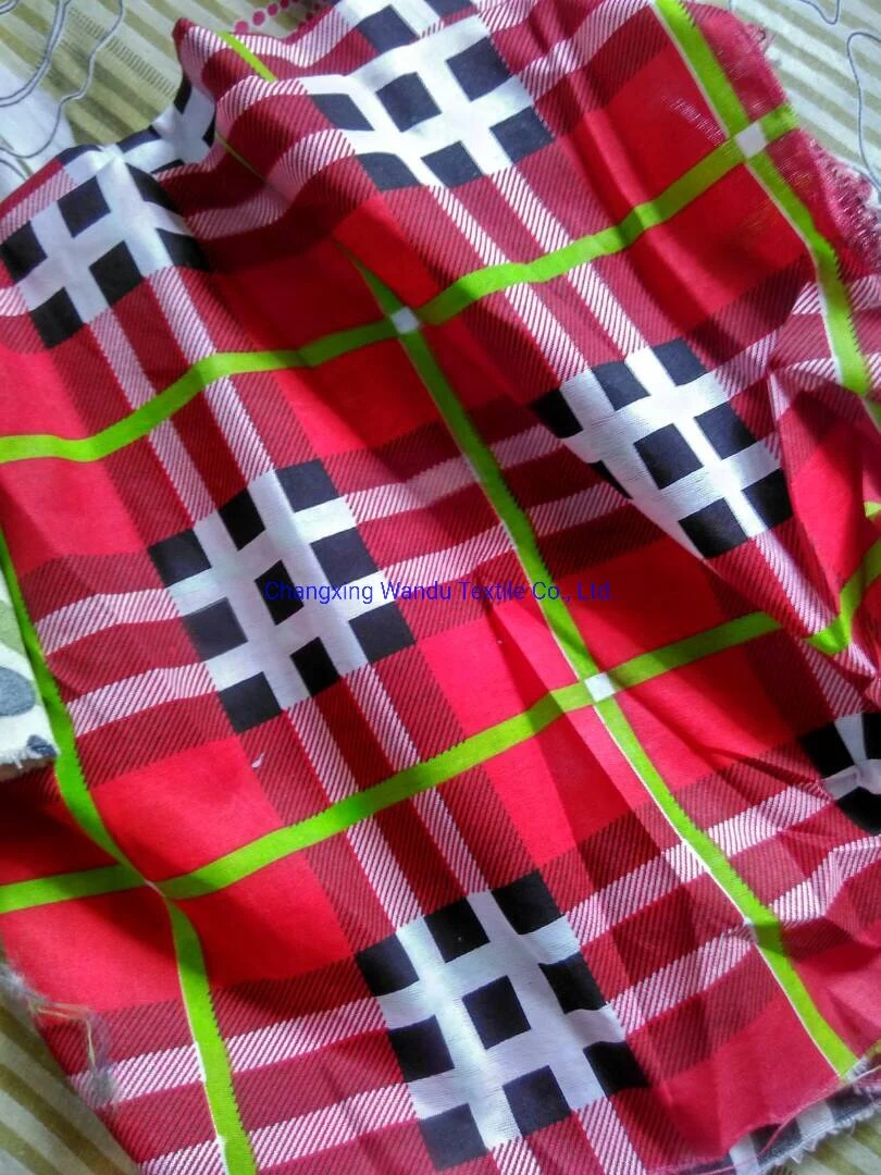 Red Series of Printed Textile Fabrics, Polyester Fabrics, Changxing Wandu Textile Company