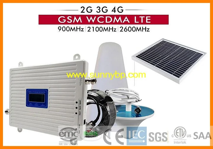 Sunnybp Solar 2g 3G GSM 900 3G 4G FDD LTE 2600 Repeater