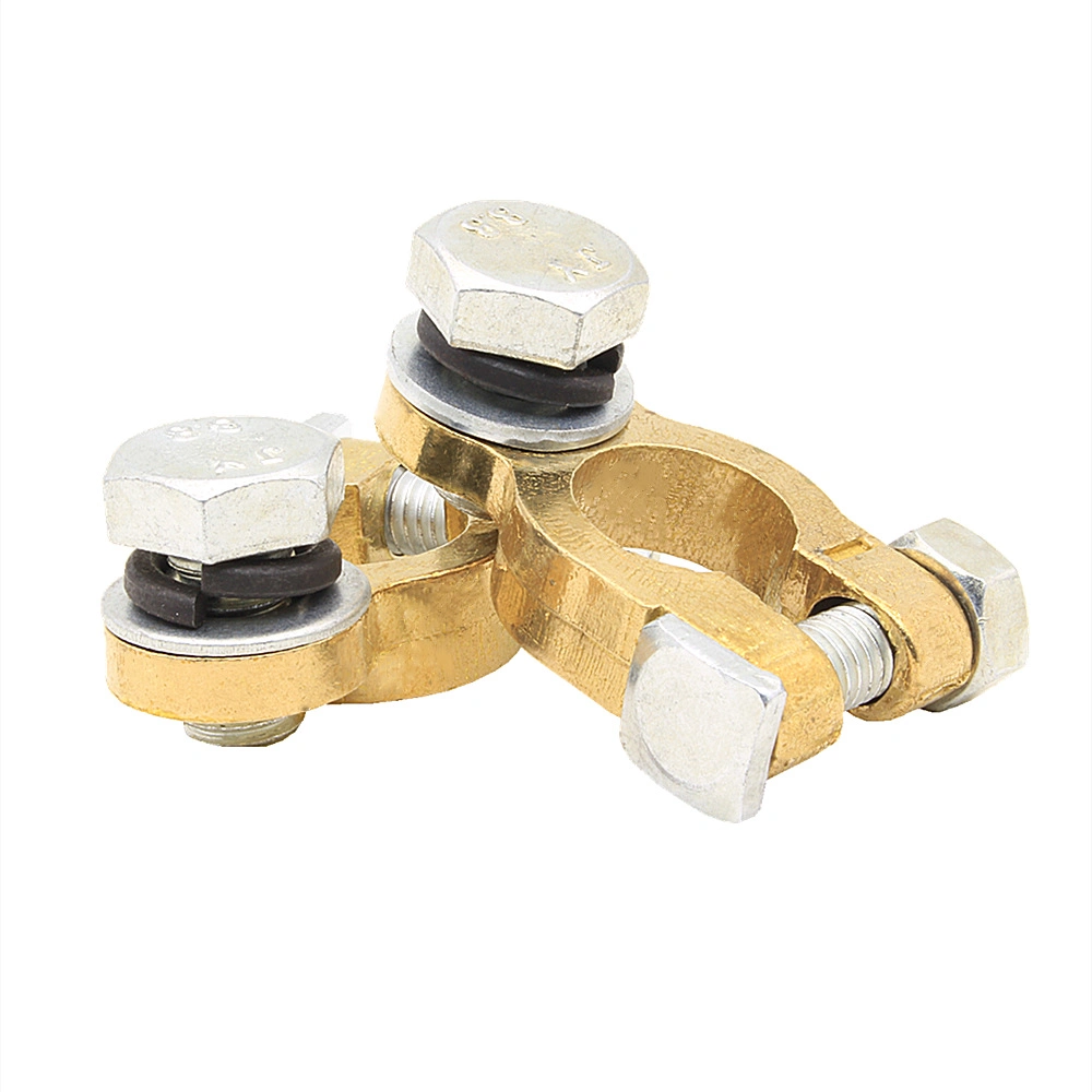 Conector de fixação da bateria de cobre directo de fábrica parafuso único M10 bateria Terminal de acessórios para baterias automóveis