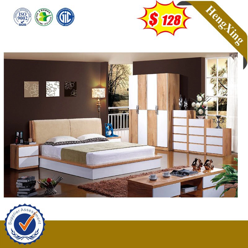 Meubles en bois adulte chinois chambre à coucher avec lit double pliant Canapé-lit King Size