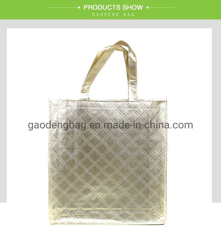 Custom Non Woven RPET Shopping Bag RPET Tote Bag Recycled Beauty RPET Bag