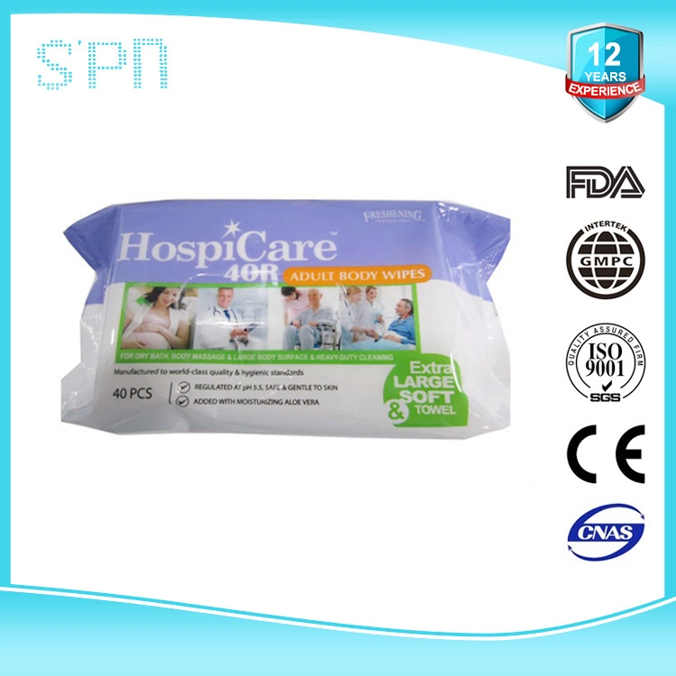 Special Nonwovens Private Label Moisturizing Antibacterial Patient Bath Disinfect Soft Universal Sanitising Cleaning Wipe Suitable for All Skin Types