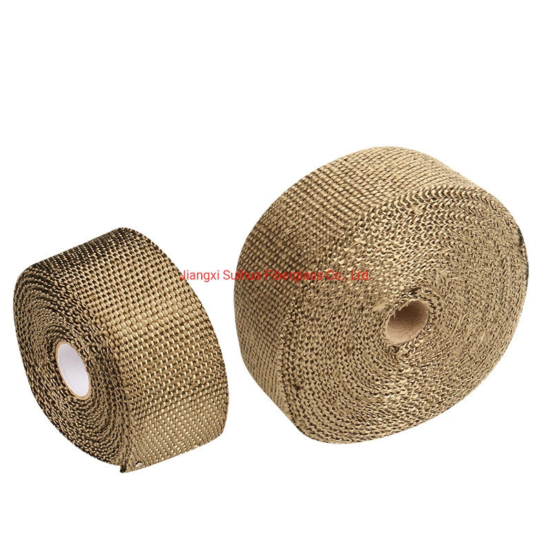 Heat Shield Insulation Protection High Temperature Resistant Fireproof Textured Exhaust Pipe Fiberglass Tape