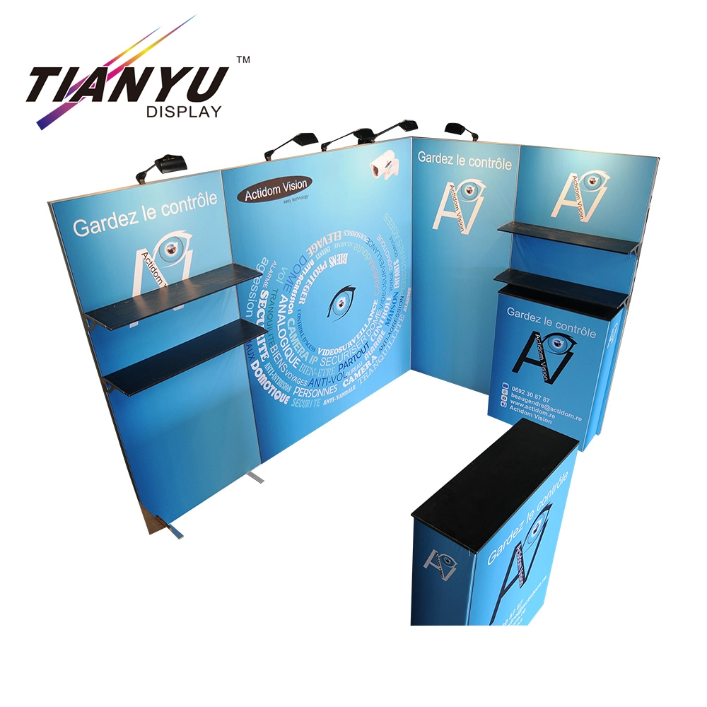 Tension d'usine de Chine en gros tissu Trade Show Exposition pliable