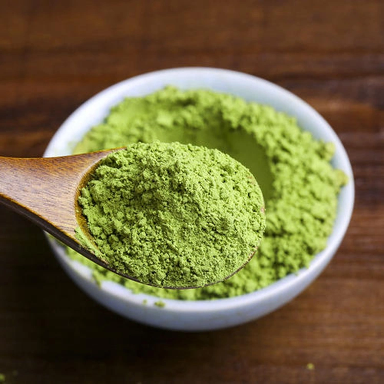 مسحوق حلوى صيني من نوع Matcha لنكهات صحية بنكهة لونجين خاصة مسحوق الشاي الطبيعي ذو الملصق