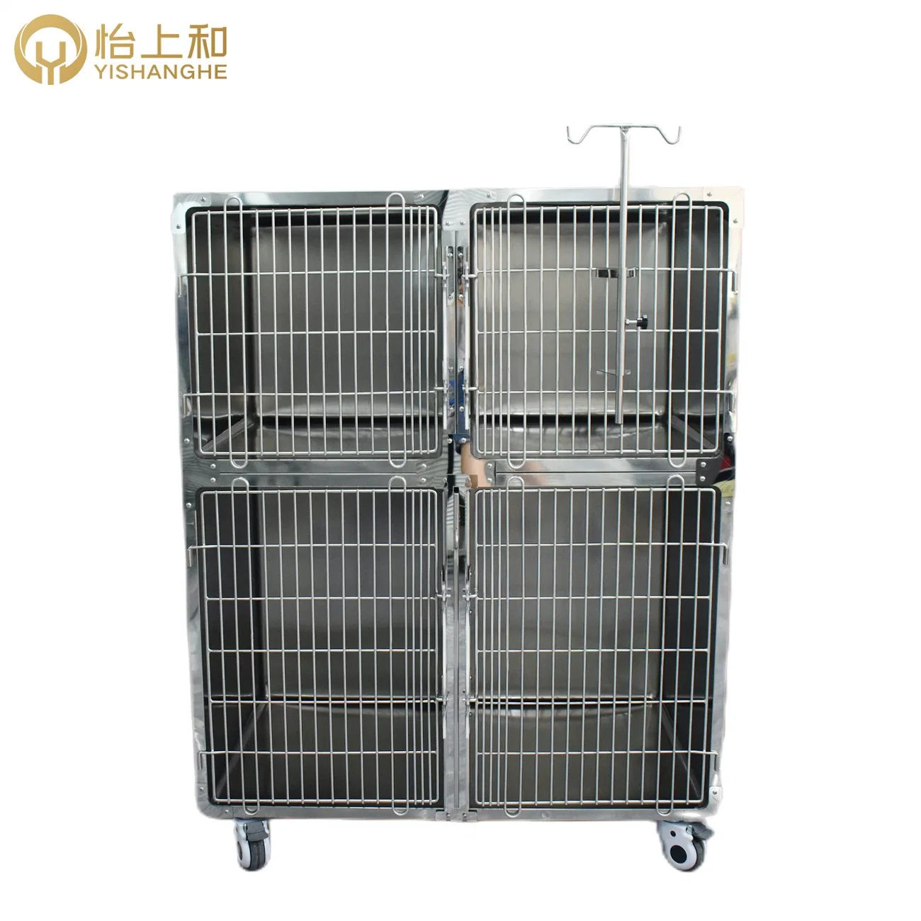 Veterinary Stainless Steel Cage Small Animals Rabbit 4 Layer 2 Layer Stainless Steel Cat Breeding Cage