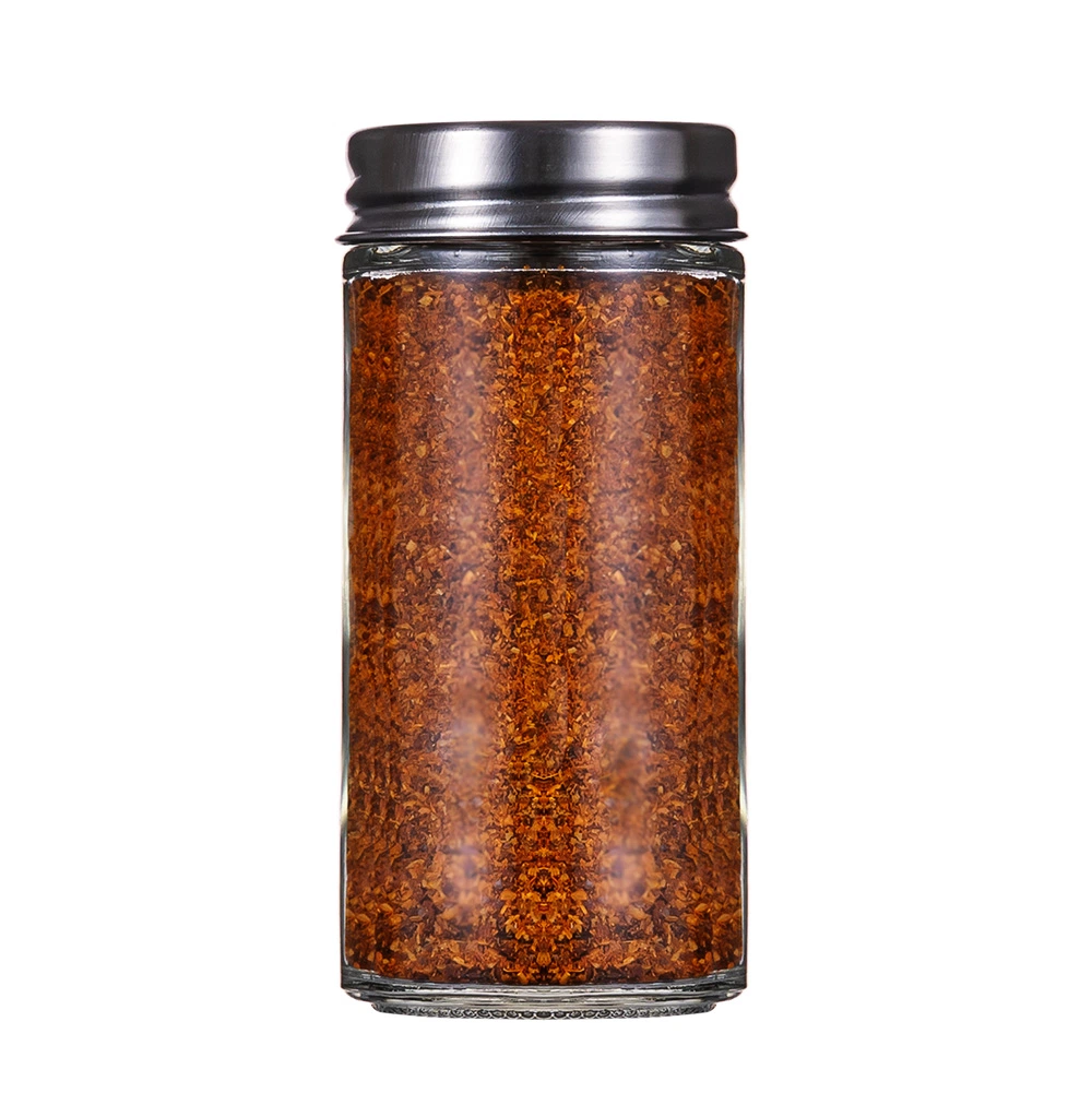 Royaltop Kitchen Cheap Mini Glass Clear Spice Bottle Stainless Steel Lid Spice Seasoning Shaker Jar