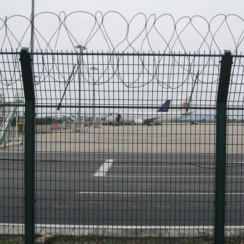 Cerca del aeropuerto de la seguridad/Alta Calidad de malla de alambre de púas 358/358 valla valla Anti Subir