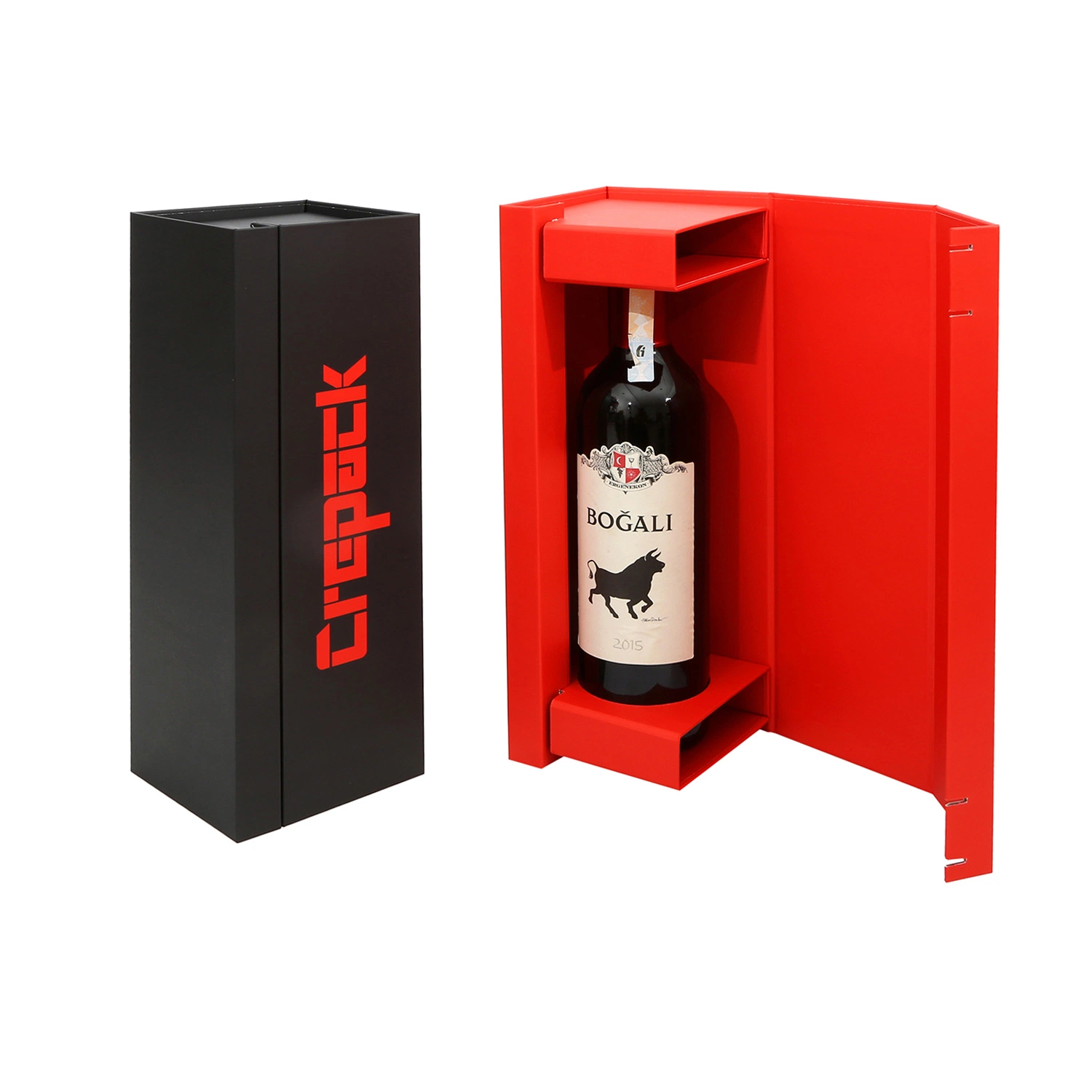 Premium Cardboard Single Champagne Bottle Gift Box