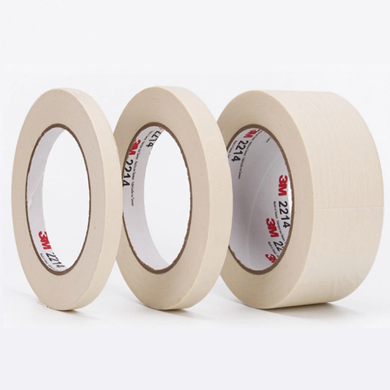 Electronics Industrial Automotive Paint Masking 3 M 2214 Crepe Paper Tape