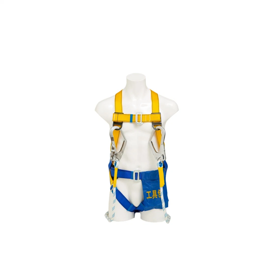 CE Manufacture Polyester Construction Climbing Building Aerial Industry Full Body Safety Harness