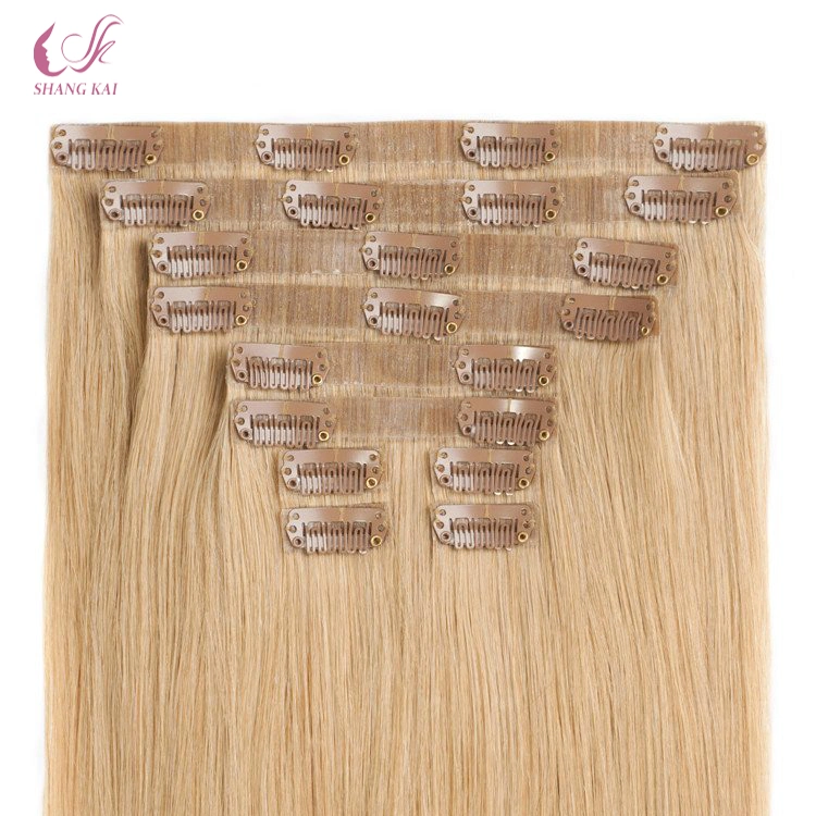 The Best Quality 100% Unprocessed Brazilian Human Hair Clip in Hair Extension