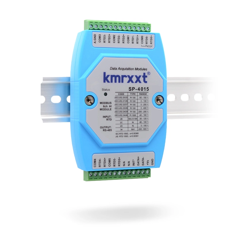 6-Channel Rtd Thermal Resistance Input Module Temperature Measurement RTU I/O Module