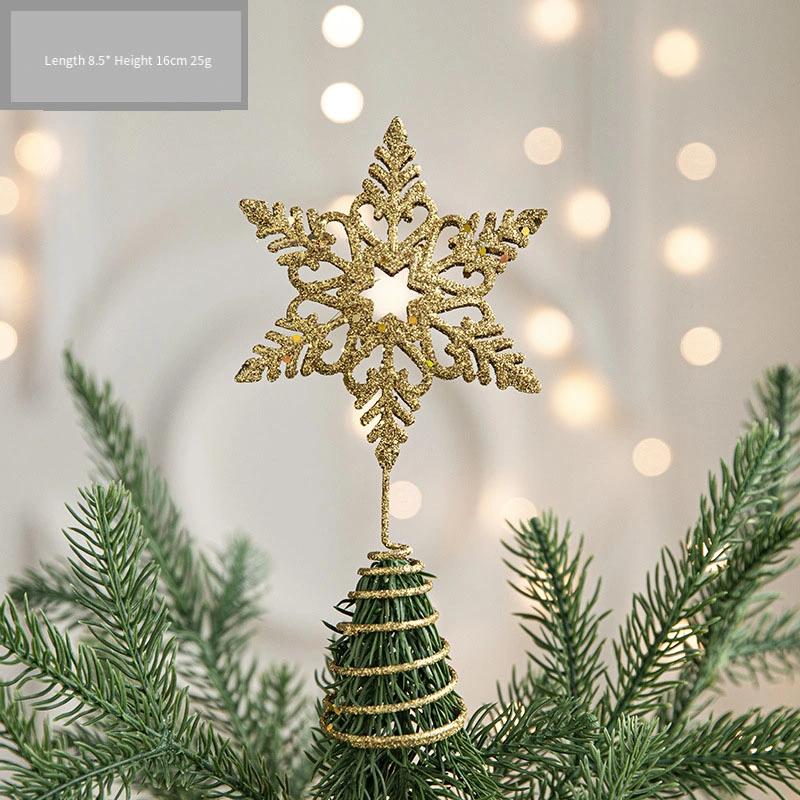 Árvore de Natal criativa Acessórios Star Christmas Tree Top Decoration Luxury