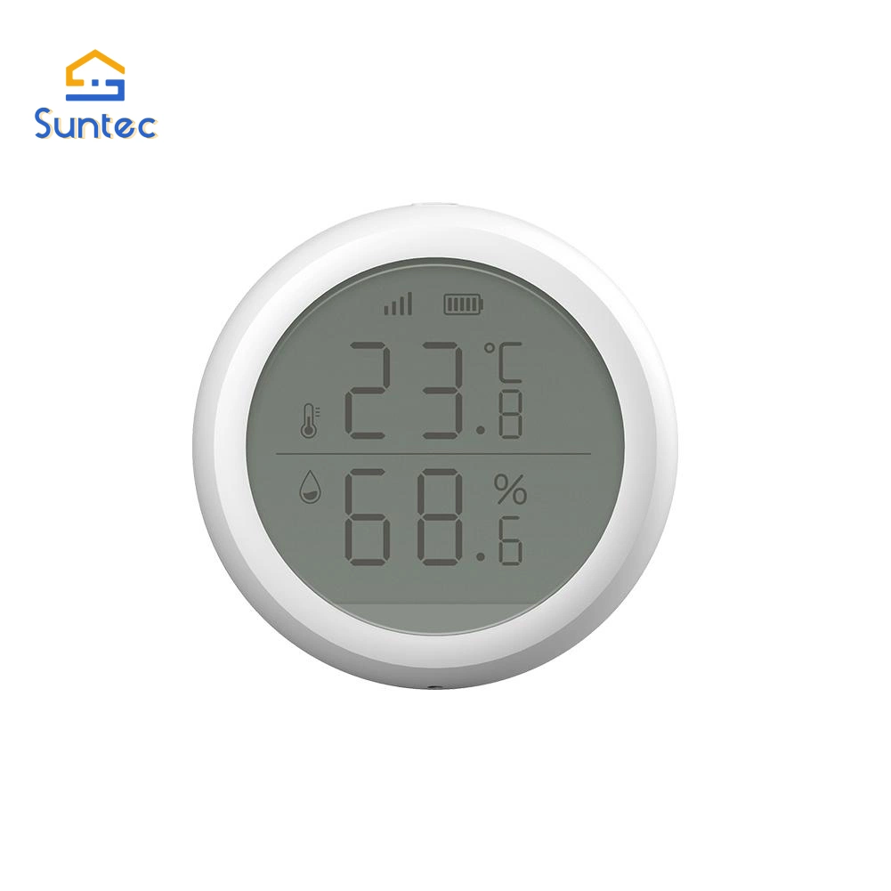 مستشعر درجة الحرارة الذكية الذكي ودرجة الرطوبة بتقنية ZigBee مع شاشة LCD البطارية المتوفرة مشغلة