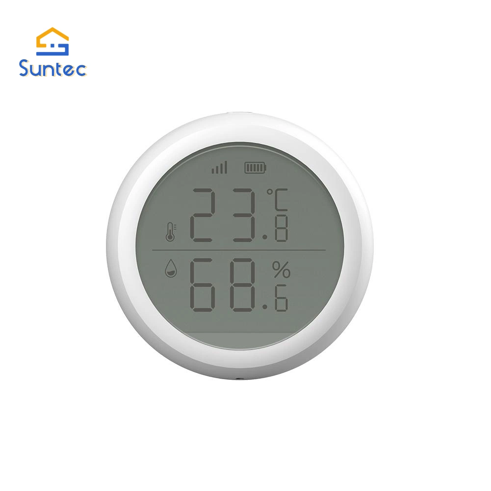 Smart Zigbee Smart Temperature and Humidity Sensor with LCD Display Available Battery Powered