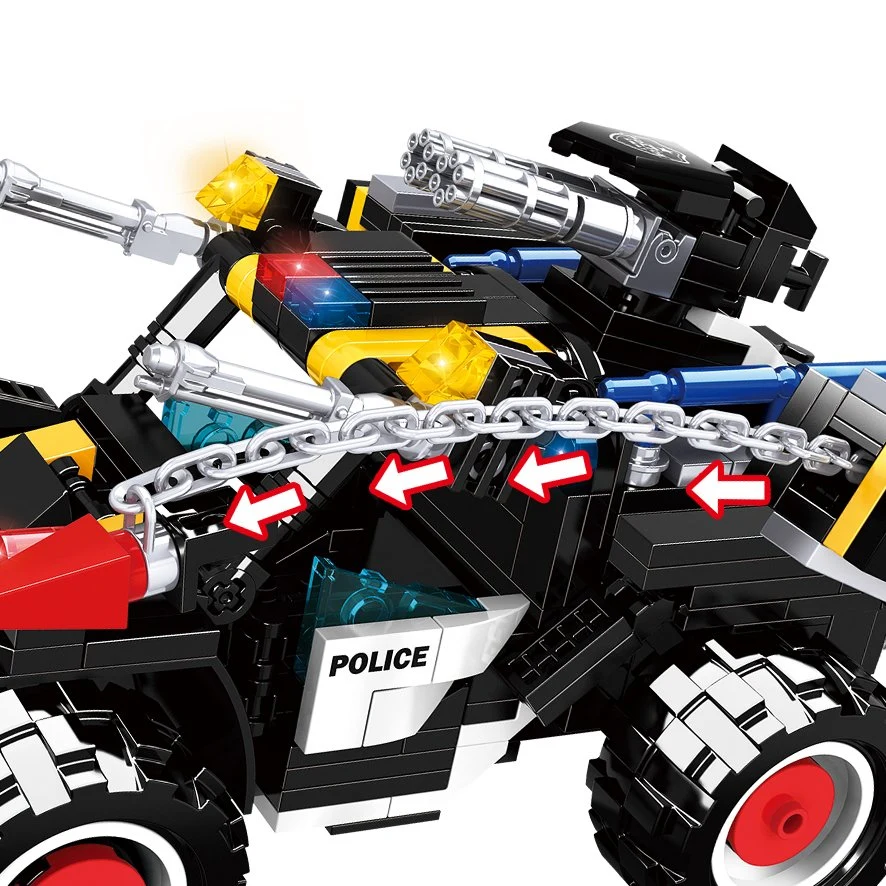 Woma Toys 2021 Ebay Hot Sale Swat Vehicle Car Figure Weapon Plastic Building Blocks Bricks Toys Set for Kids