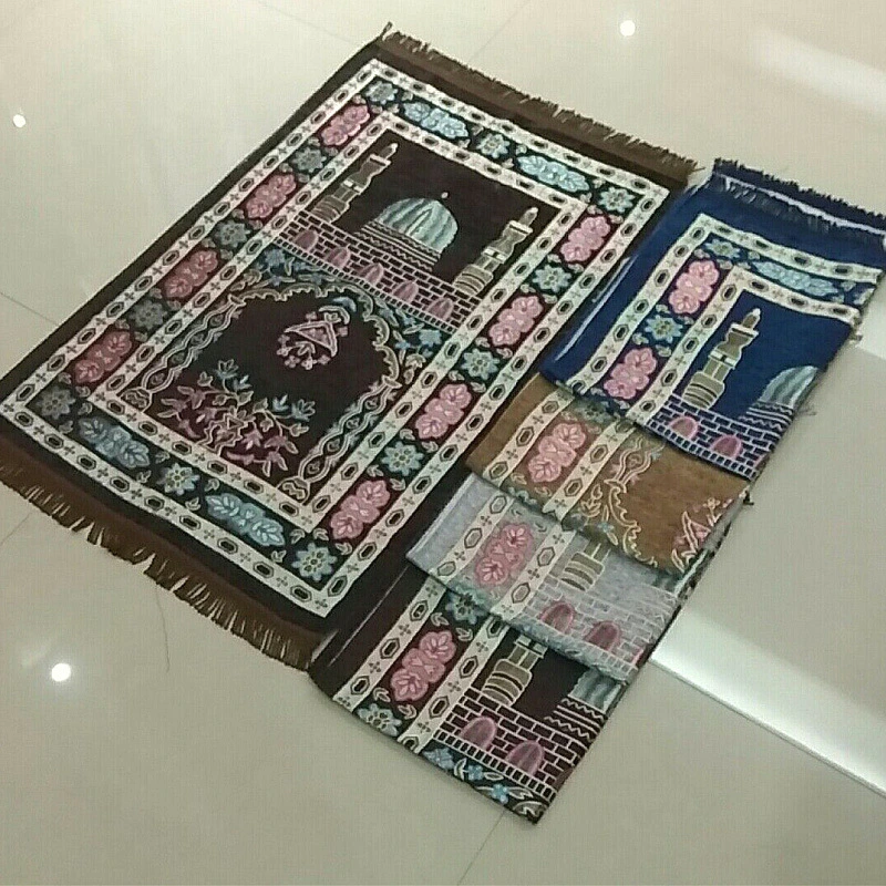 Custom Islamic Sejadah Praying Rugs for Muslim Anti Slip Pray Mat