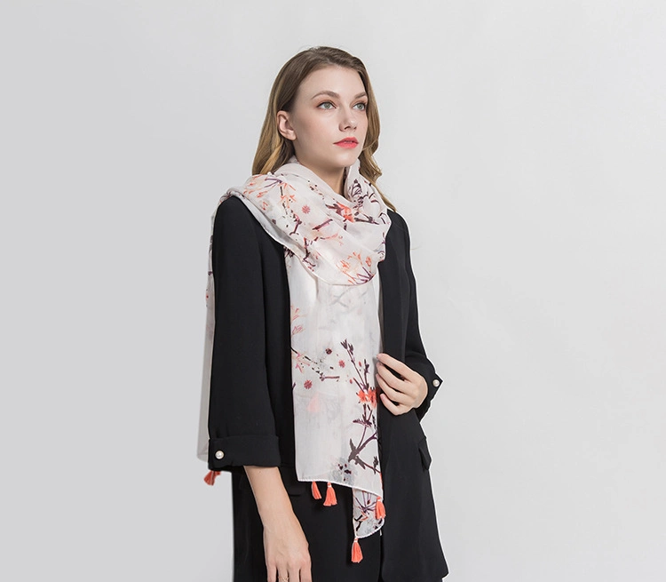 La mode hiver chaud grande couverture en laine d'impression Pashmina Scarf