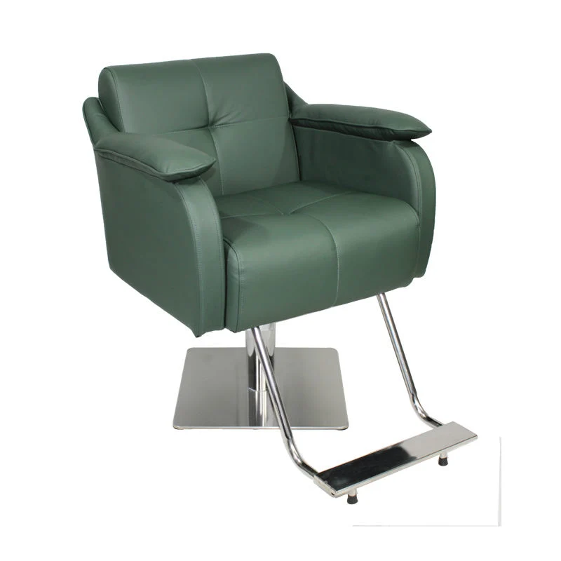 Green Customized Modern High Quality Salon Furniture Barber Chair with Pedal