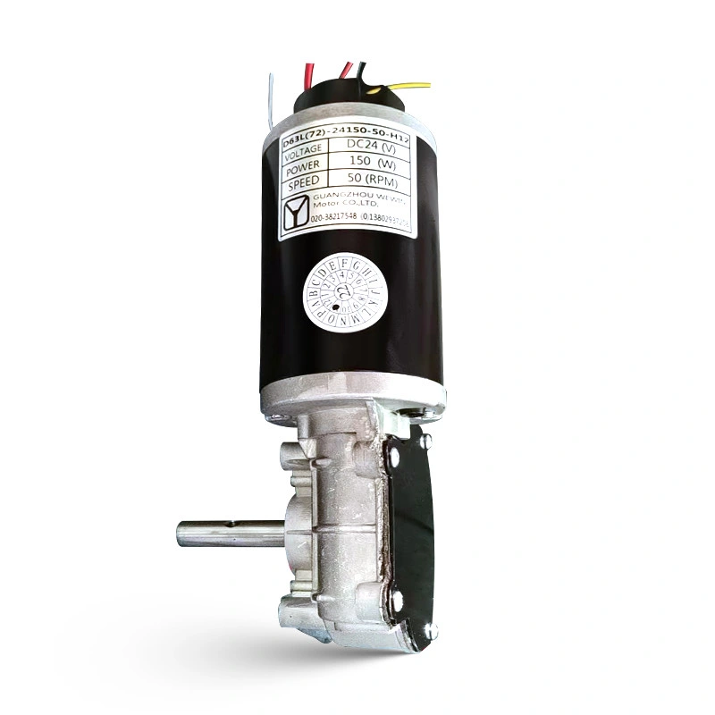 Custom DC Gear Motor 12V 24V 150 Watts DC Electric Motor for Industrial Automation Machine