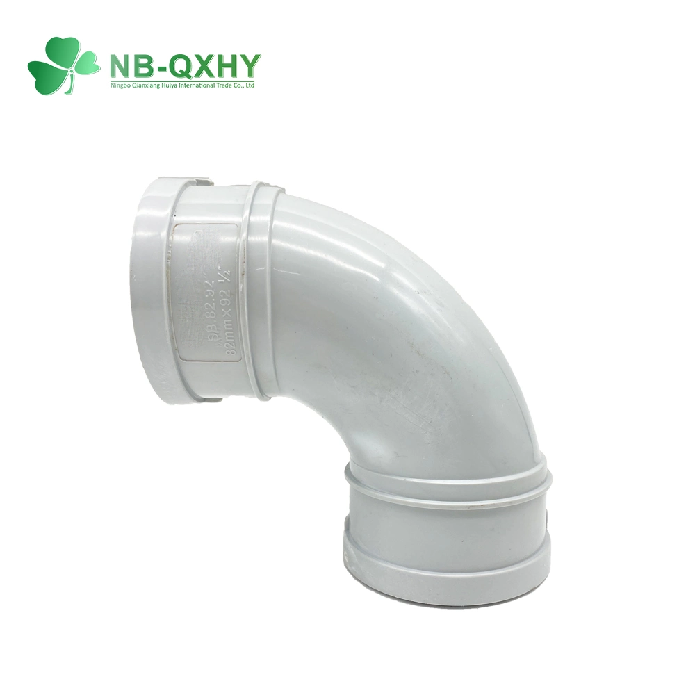 OEM GB DIN Drain Fitting PVC Water Drainage Tee Pipe Fittings for Bathroom