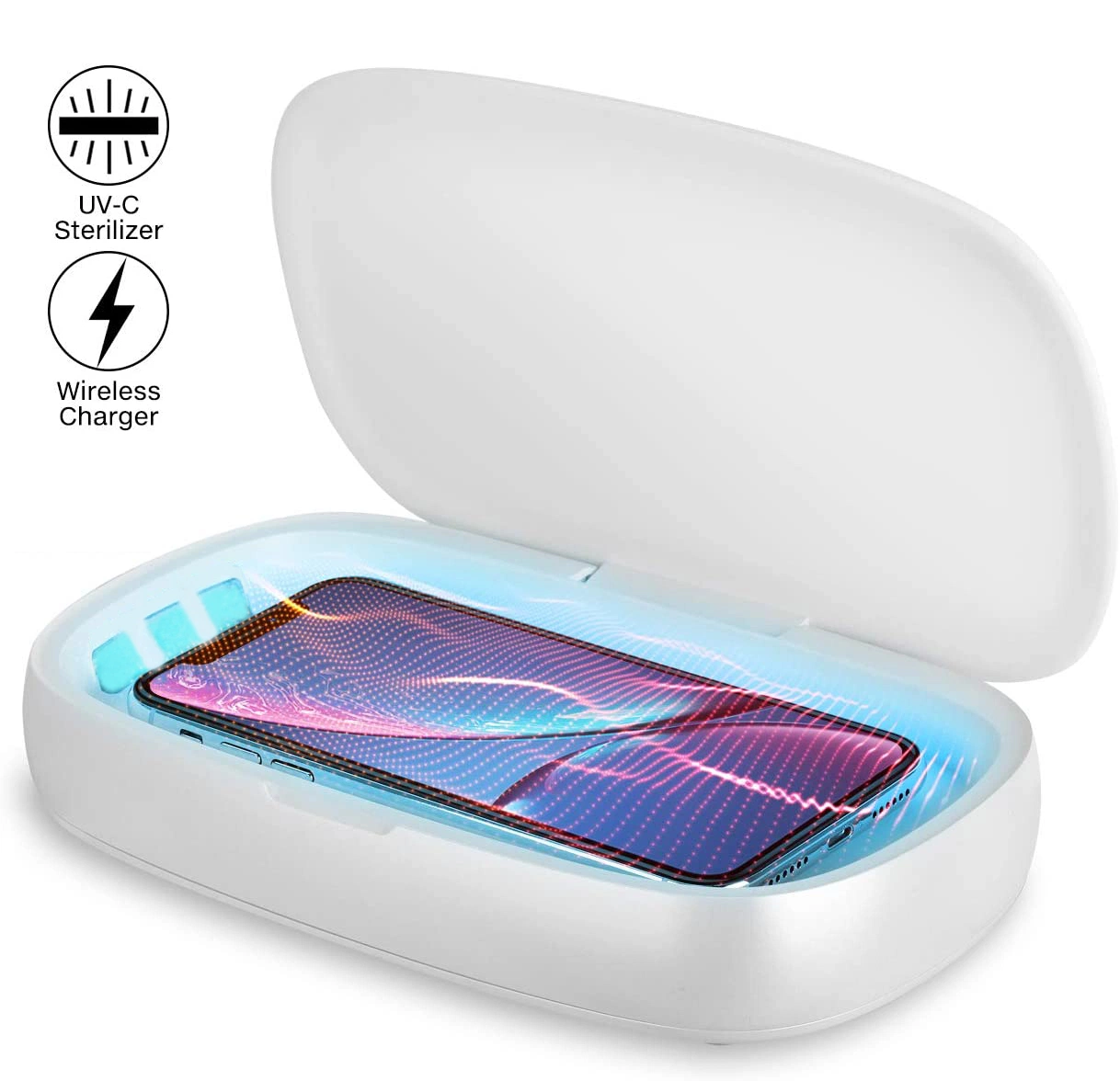 Portable UV Sterilizer Disinfection Mobile Phone Wireless Charging Box