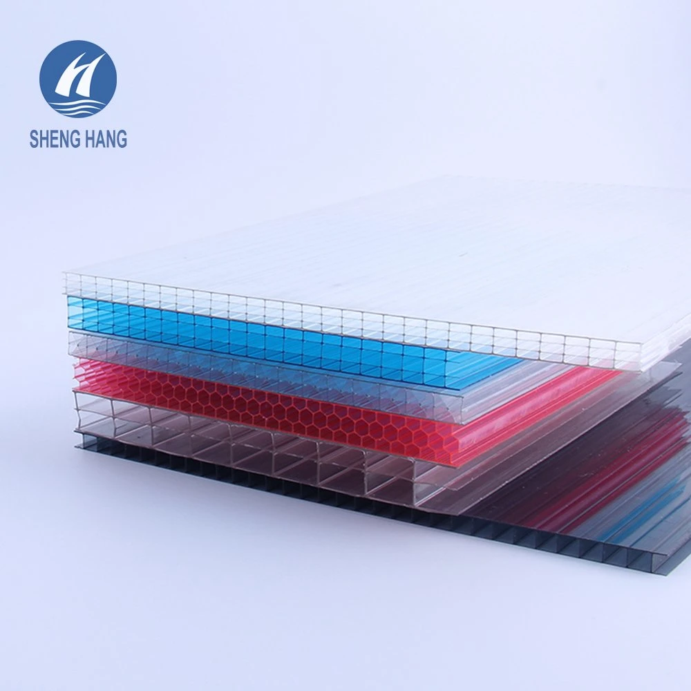 Shenghang plástico Multi-Wall PC Hollow Sheet Honeycomb Polycarbonate Sheet