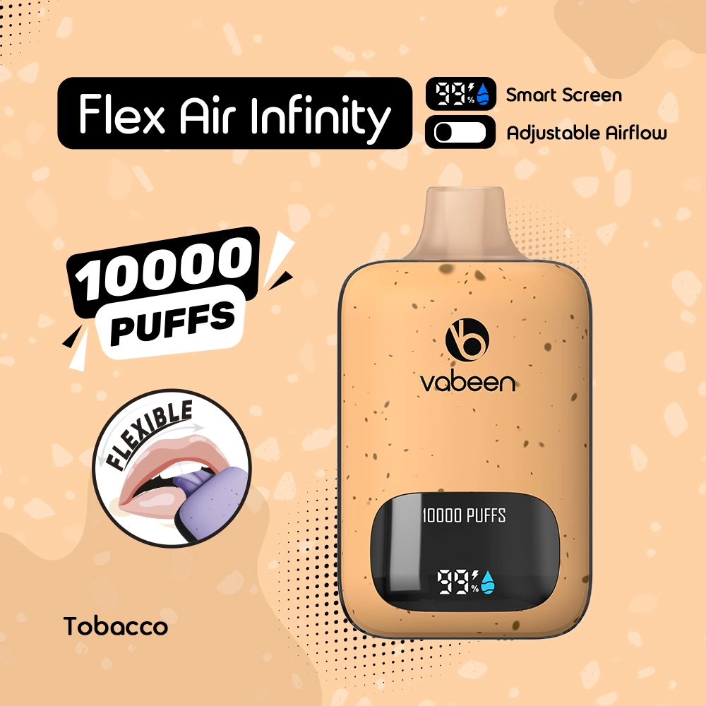 Цифровой экран E-Cig Smart 10000 с функцией Vabeen Flex Air Infinity Отображение одноразовой формы