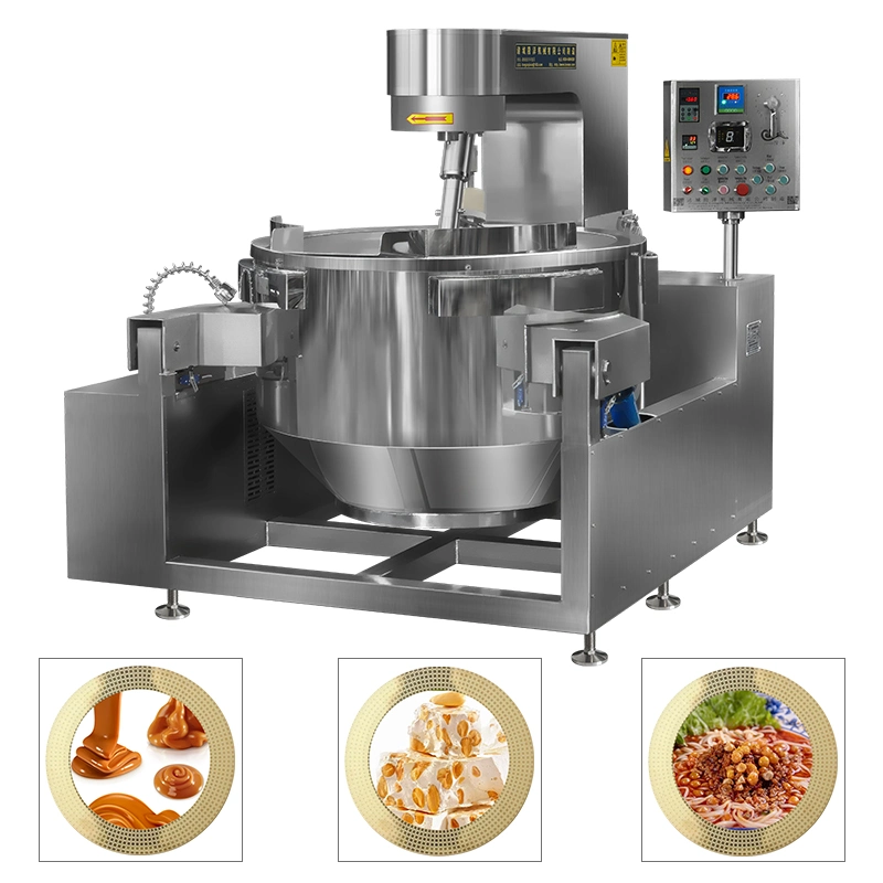 Commercial Automatic Multi Function Planetary Tilting Potato Chicken Egg Jam Mixing Making Electric Gas Steam Dessert Sauces Cooking Pot