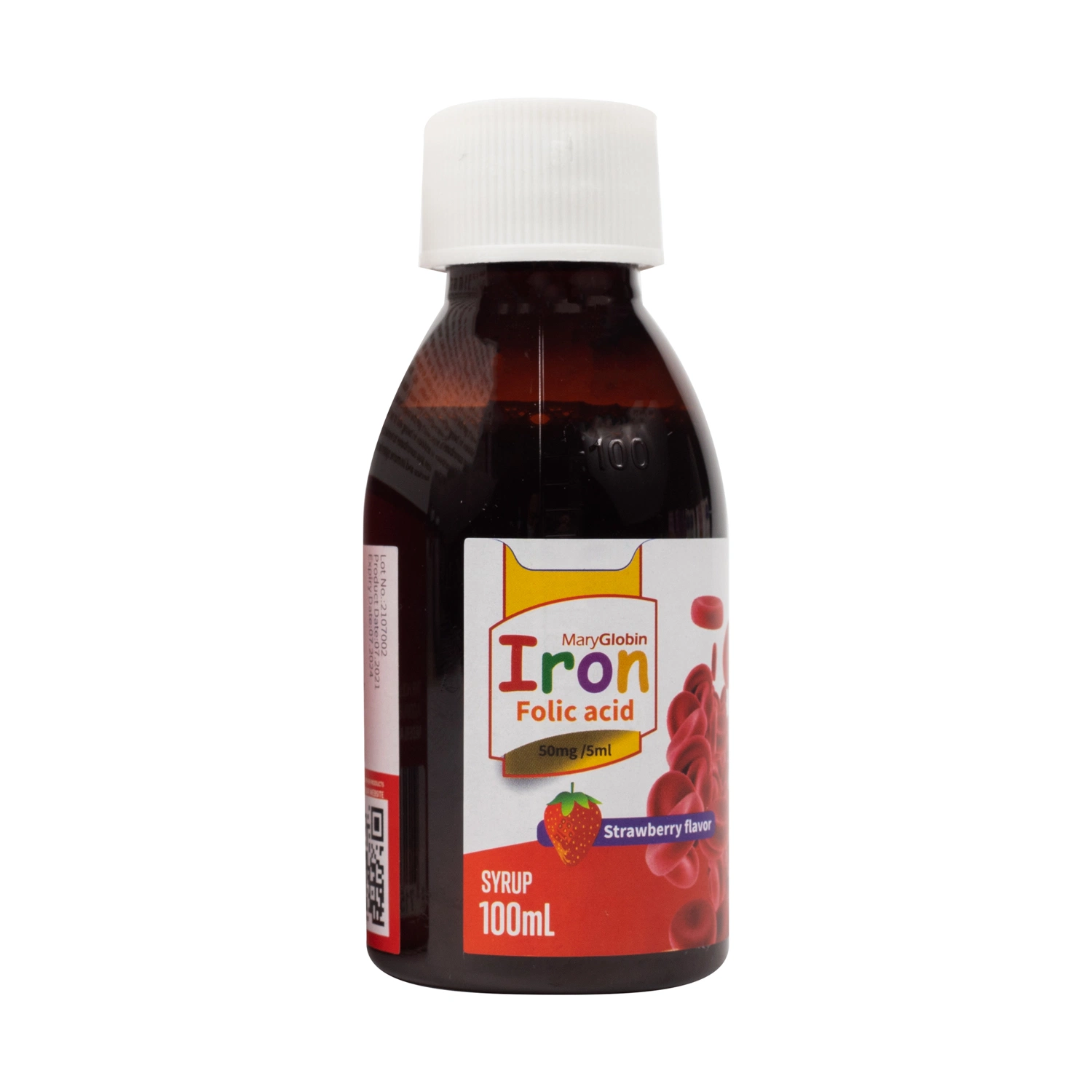 GMP Certified Factory Heath Food Iron Supplement Syrup 100ml